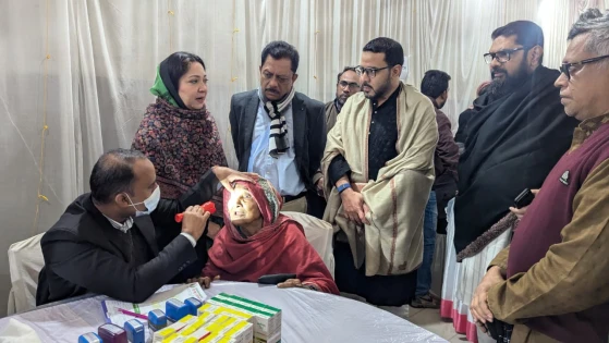 ফরিদপুরে বিনামূল্যে চক্ষু ও মেডিকেল ক্যাম্প অনুষ্ঠিত